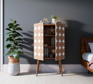 Комод на высоких ножках "Berber" 17 принт арт BB09/Print_17