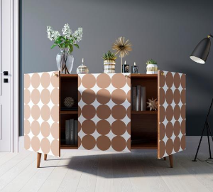 Комод "Berber" три дверки 17 принт арт BB01/Print_17