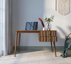 Стол рабочий "Berber" принт 20 с одной тумбой арт BB20/Print_20