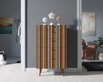 Комод высокий "Berber" принт 20 арт BB10/Print_20