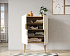 Малый комод с четырьмя дверками на высоких ножках "Line" LN13/GR1/beige