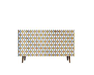 Комод "Berber" с двумя дверками и ящиками принт 22 арт BB17/Print_22