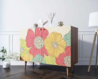 Комод "Berber" две дверки 5 принт арт BB04/Print_05