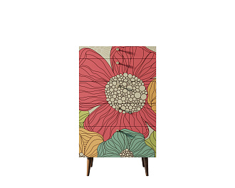 Комод высокий "Berber" принт 5 арт BB10/Print_05