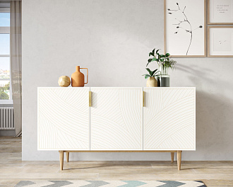 Комод с тремя дверками "Line" LN02/GR1/beige