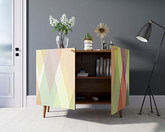 Комод "Berber" две дверки 16 принт арт BB04/Print_16
