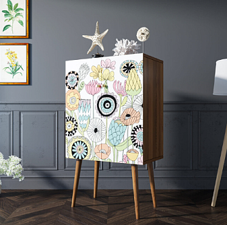 Комод на высоких ножках "Berber"  арт BB09/Print_03