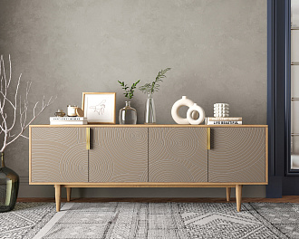 Комод под TV с четыремя дверками "Line" R21/beige