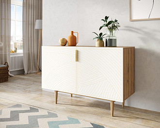 Комод с двумя дверками "Line" LN01/GR1/beige