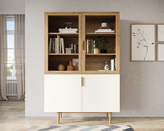 Буфет с двумя дверками "Line" LN11/GR1/beige