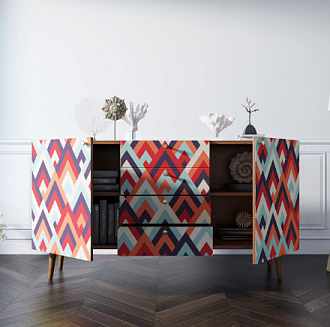 Комод "Berber" с ящиками 2 принт арт BB14/Print_02