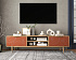 Комод "Line" с нишей низкий под TV R27/red