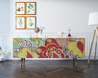 Комод "Berber" удлиненный 6 принт арт BB11/Print_06