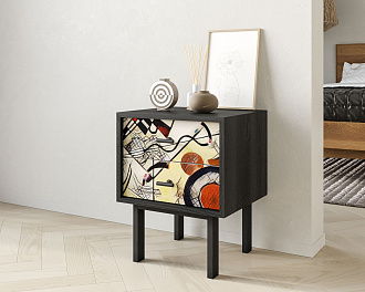 Тумбочка с двумя ящиками "Emerson" by Kandinsky арт EM16/Print_01