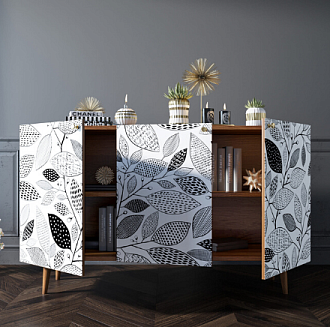 Комод "Berber" три дверки 09 принт арт BB01/Print_09