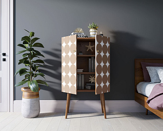 Комод на высоких ножках "Berber" 17 принт арт BB09/Print_17