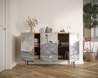 Комод с принтом 51 "Berber"  арт BB01/Print_51