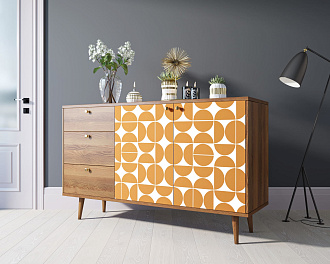 Комод "Berber" с двумя дверками и ящиками 14 принт арт BB05/Print_14