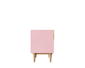Тумбочка с дверкой "Line" LN08/GR1/pink