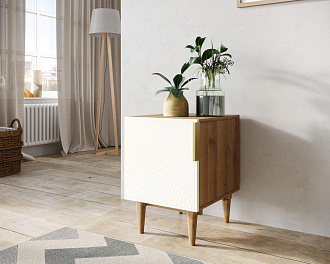 Тумбочка с дверкой "Line" LN08/GR1/beige