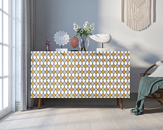 Комод "Berber" три дверки 22 принт арт BB01/Print_22