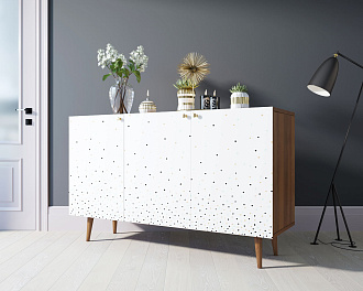 Комод "Berber" три дверки 15 принт арт BB01/Print_15