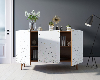 Комод "Berber" три дверки 15 принт арт BB01/Print_15