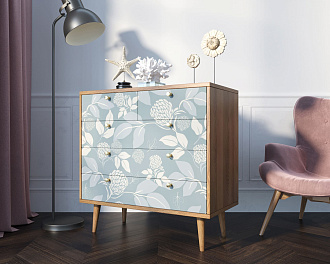 Комод "Berber" пять ящиков 39 принт арт BB36/Print_39