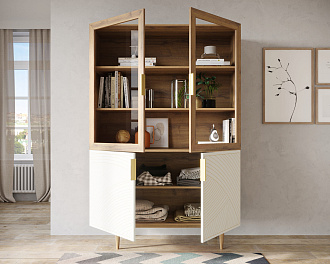 Буфет с двумя дверками "Line" LN11/GR1/beige