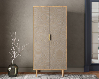 Шкаф малый двухстворчатый "Line" R24/beige