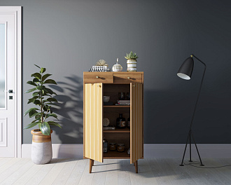 Комод "Berber" два ящика и дверки 43 принт арт BB46/Print_43