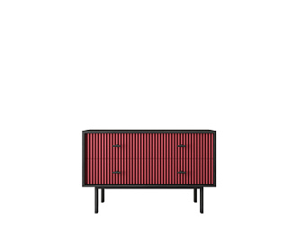 Комод с четырьмя ящиками "Emerson" арт EM05/red/L