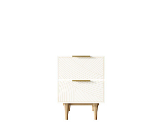 Тумбочка с двумя ящиками "Line" LN07/GR1/beige