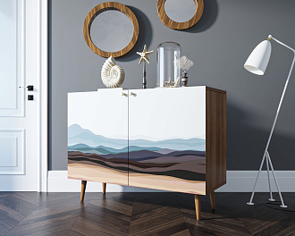 Комод "Berber" две дверки 11 принт арт BB04/Print_11