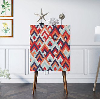 Комод на высоких ножках "Berber" 2 принт арт BB09/Print_02