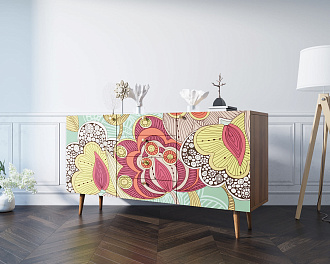 Комод "Berber" с ящиками 6 принт арт BB14/Print_06