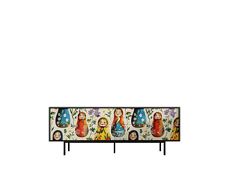 Комод две дверки и четыре ящика "Emerson" by Kandinsky арт EM19/Print_01