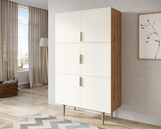 Большой комод с шестью дверками "Line" LN04/GR1/beige
