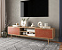 Комод "Line" с нишей низкий под TV R27/red