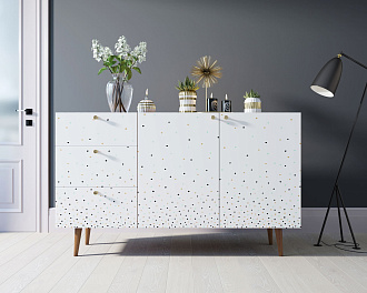 Комод "Berber" с двумя дверками и ящиками принт 15 арт BB17/Print_15