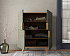 Большой комод с четырьмя дверками "Line" R19/browngrey