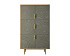 Большой комод с шестью дверками "Line" R20/browngrey